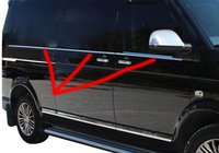 Volkswagen T5 Multivan 2003–2010 Spodnja obroba oken (6-delni komplet, nerjaveče jeklo) fotografija 11