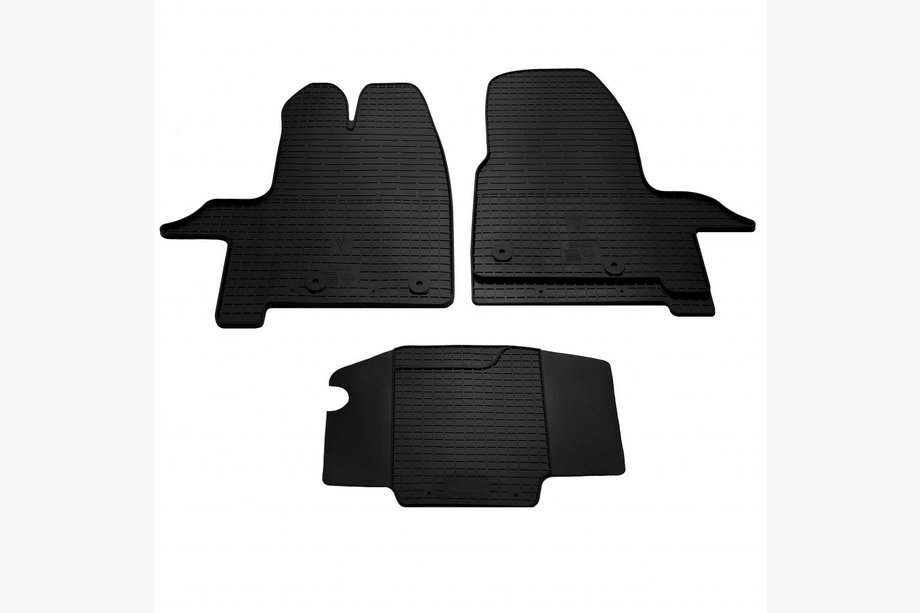 Ford Custom 2013–2022 Gumijasti notranji avtomobilski tepihi (3 kos, Stingray Premium) Image