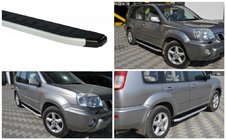 Nissan X-trail T30 2002–2007 Stranske stopnice King (2 kosa, aluminijaste) fotografija 5