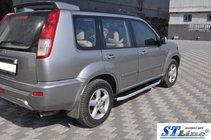 Nissan X-trail T30 2002–2007 Stranske stopnice King (2 kosa, aluminijaste) fotografija 2