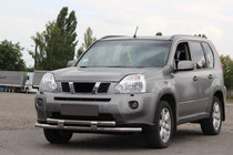 Nissan X-trail T31 2007–2014 Sprednji zaščitni lok ST015/2 (inox) fotografija 2
