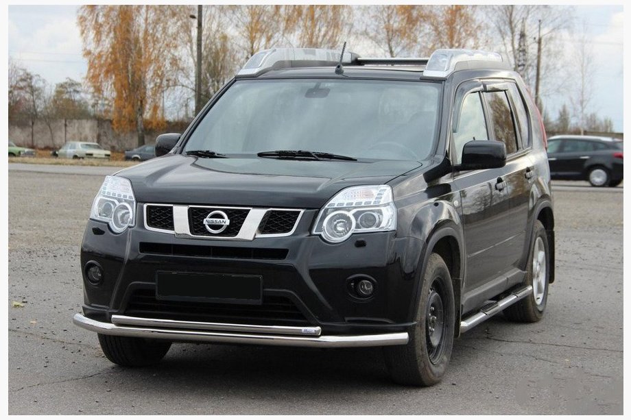 Nissan X-trail T31 2007–2014 Sprednji zaščitni lok ST014 (nerjavno jeklo) Image