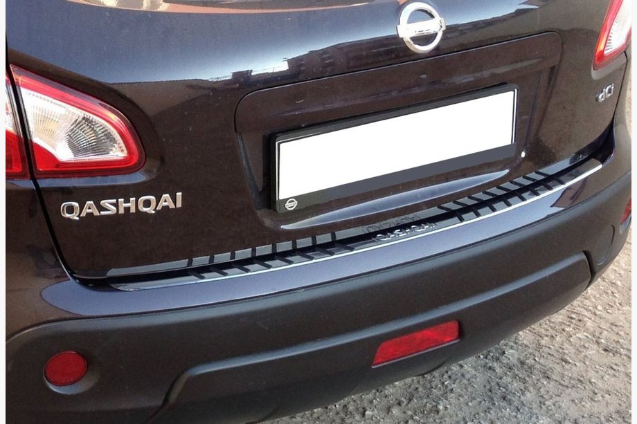 Nissan Qashqai 2010–2014 Obloga zadnjega odbijača z gumijastimi vložki (nerjavno jeklo) Image