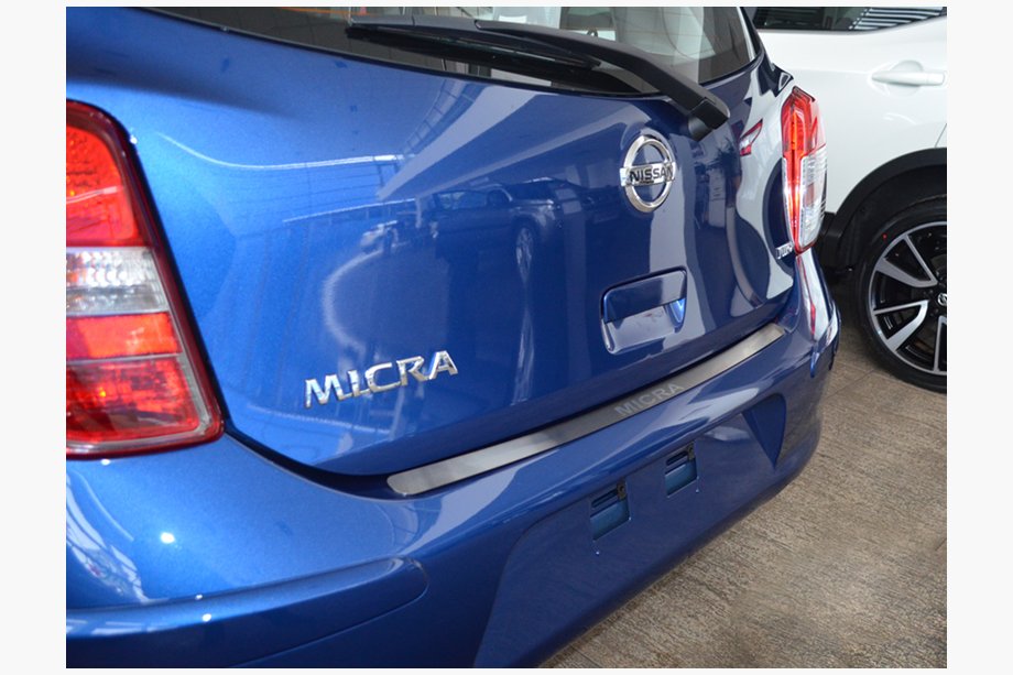 Nissan Micra K13 2011–2016 Natanika zaščitna letev zadnjega odbijača (nerjavno jeklo) Image