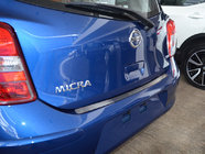 Nissan Micra K13 2011–2016 Natanika zaščitna letev zadnjega odbijača (nerjavno jeklo) fotografija 1