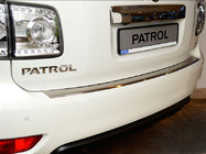 Nissan Patrol Y62 2010–2024 Nerjaveča letev za zadnji odbijač z zavihkom Nataniko (nerjavno jeklo) fotografija 1