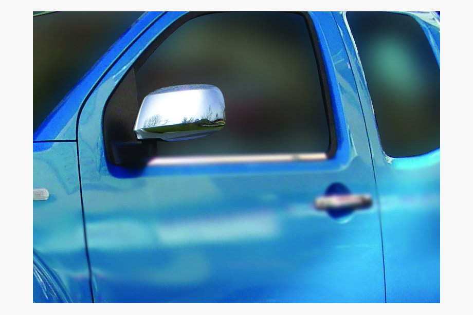 Nissan Navara 2006–2015 Kromirani pokrovi ogledal (2 kosa, nerjavno jeklo) Z repetitorjem smernika Fotografija 5
