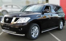 Nissan Pathfinder R51 2005–2014 Dvojni sprednji zaščitni lok (nerjavno jeklo) fotografija 1