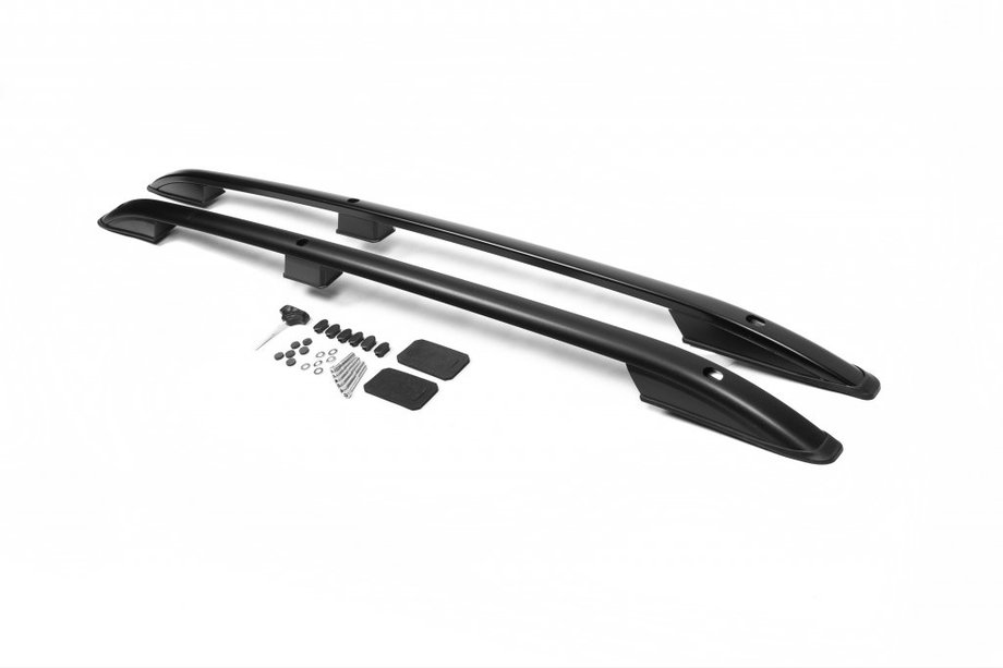 Volkswagen Caddy 2004–2010 Strešni relingi Skyport BLACK Standardna baza Image