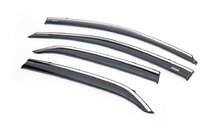 Toyota Corolla 2007–2013 Vetrni deflektorji oken s kromirano letvico (4 kos, Niken) fotografija 1
