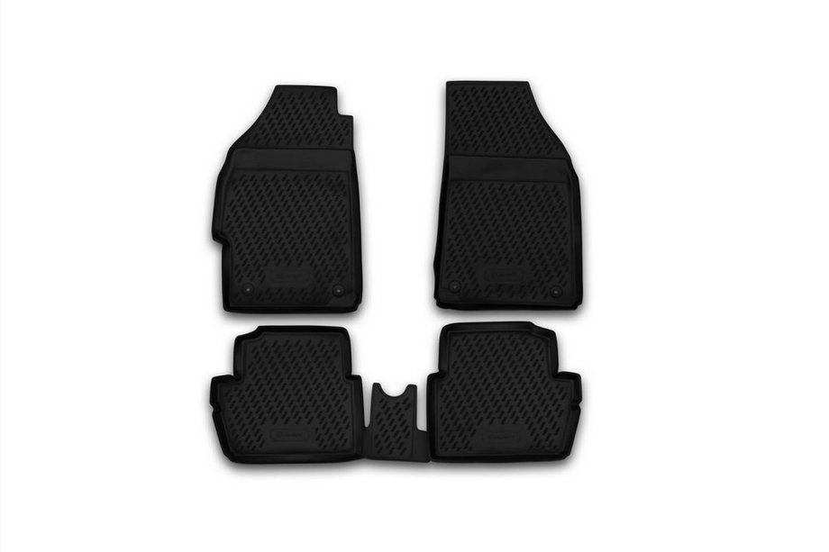 Chevrolet Spark 2009–2015 Gumijasti tepihi za notranjost (4 kosi, Novline) Varianta 2 Image