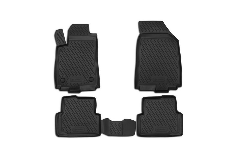 Chevrolet Aveo T300 2011–2020 Gumijasti tepihi za kabino (4 kosi, Novline) Image