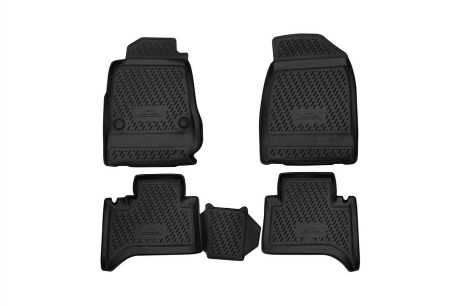 Chevrolet Trailblazer 2002–2012 (2013↗) 3D gumijasti tepihi za notranjost (4 kosi, Novline) Image
