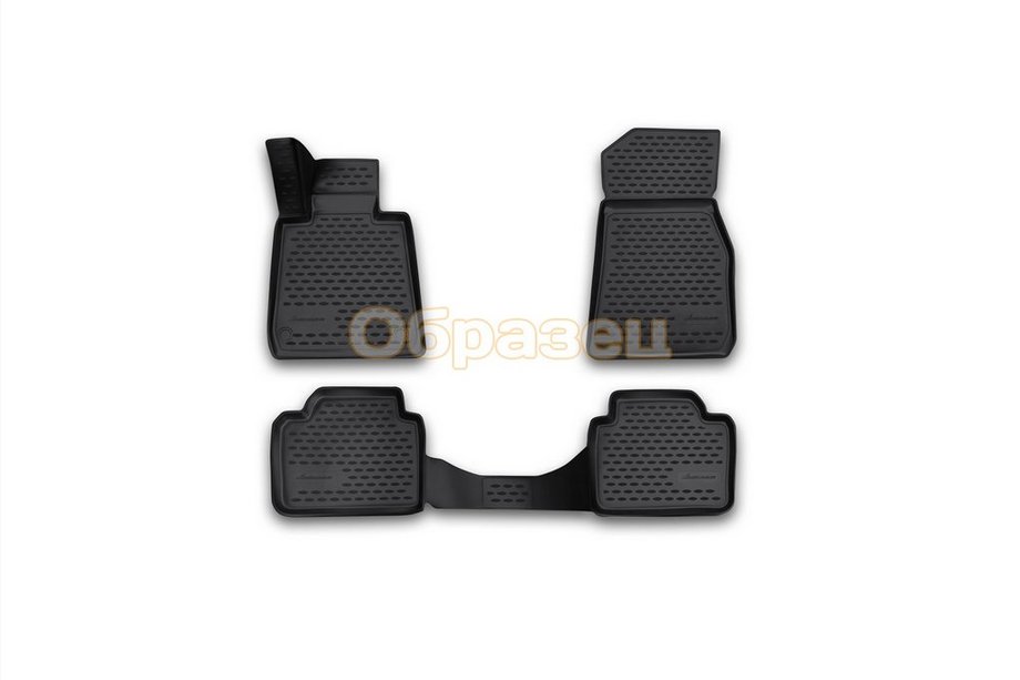 Chevrolet Trax 2012–2023 3D gumijasti tepihi za notranjost (4 kosi, Novline) Image