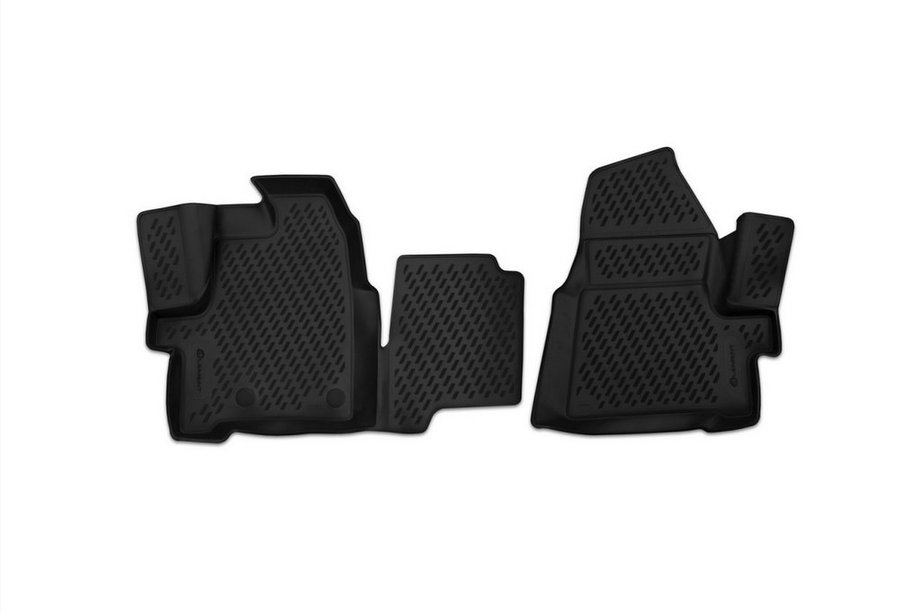 Ford Custom 2013–2022 3D gumijasti tepihi za notranjost (2 kos, Novline) 1+2 seats (Različica 2) Image