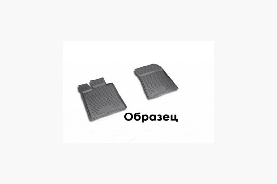 Ford Custom 2013–2022 3D gumijasti tepihi za kabino (2 kos, Novline) 1+1 seats Image