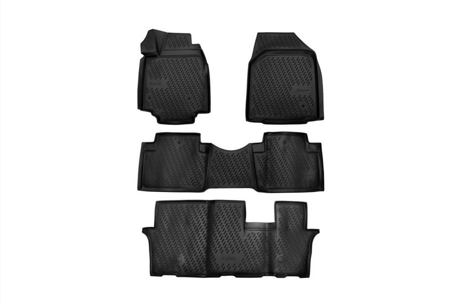 Honda Pilot 2008–2015 3D gumijasti tepihi za notranjost (4 kosi, Novline) Image