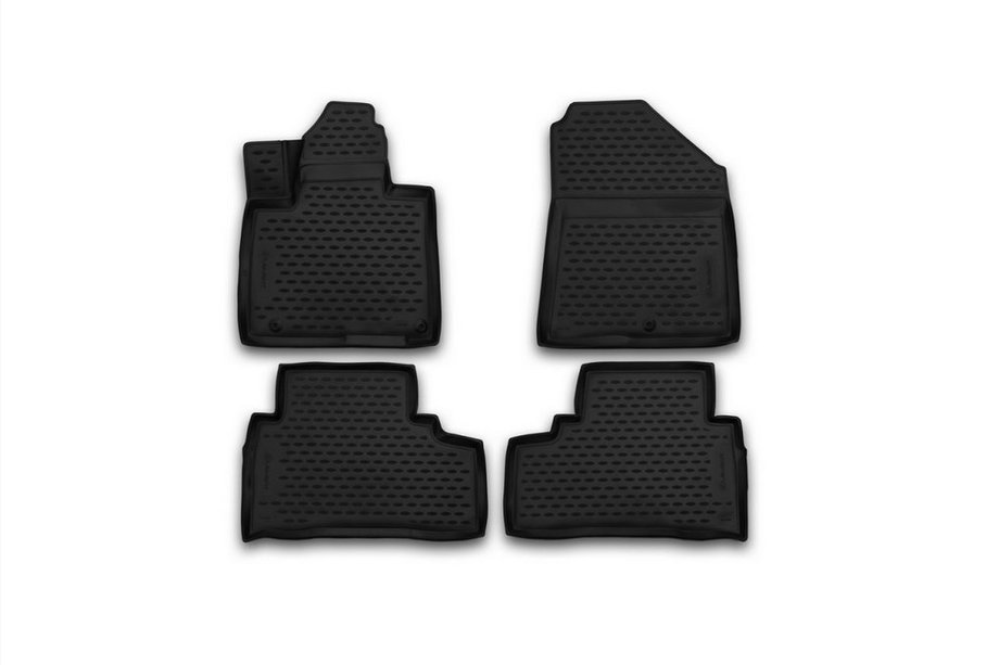 Kia Sorento III UM 2014–2020 3D gumijasti tepihi za v kabino (4 kosi, Novline) (Prime) 5/7 sedežev Image