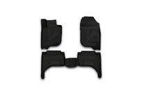 Mitsubishi L200 2015–2024 3D gumijasti tepihi za notranjost (4 kosi, Novline) fotografija 1