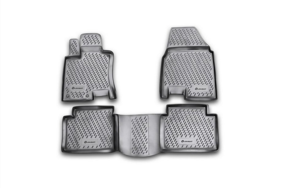 Nissan Qashqai 2010–2014 Gumijasti tepihi za kabino (4 kosi, Novline) Qashqai+2 Fotografija 1
