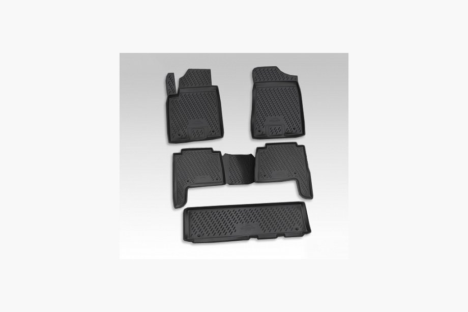 Nissan Patrol Y62 2010–2024 Gumijasti tepihi za notranjost (5 kos, Novline) Image