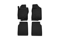 Nissan Navara 2006–2015 (2010-2015) Gumijasti tepihi za notranjost (4 kosi, Novline) fotografija 1