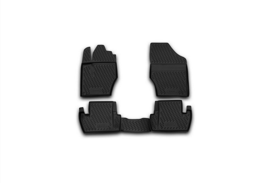 Peugeot 308 2007–2013 Gumijasti tepihi za kabino (4 kosi, Novline) Image