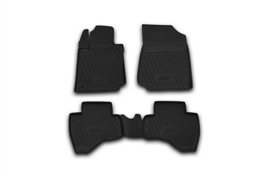Peugeot 107 2005–2014 Gumijasti tepihi za kabino (4 kosi, Novline) Image