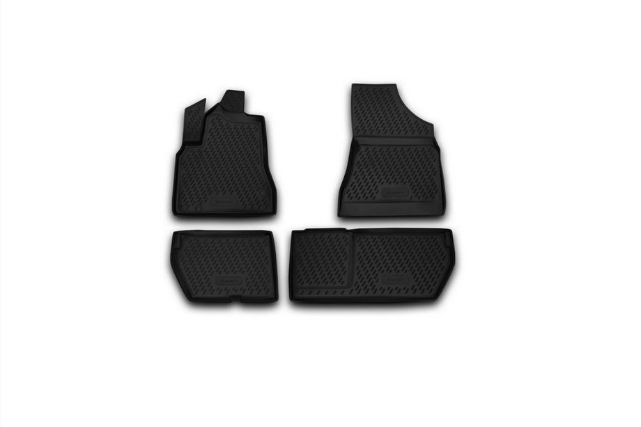 Peugeot Partner Tepee 2008–2018 Gumijasti tepihi za notranjost (4 kosi, Novline) Varianta 2 Image