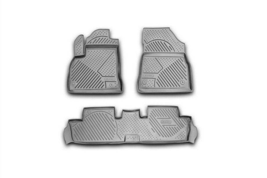 Peugeot 3008 2008–2016 Gumijasti tepihi za kabino (3 kosi, Novline) Image