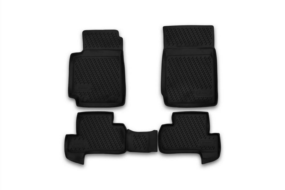 Suzuki Grand Vitara 2005–2017 Gumijasti tepihi za kabino (4 kosi, Novline) 3D Image