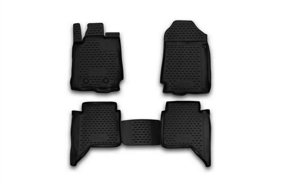 Ford Ranger 2011–2022 Gumijaste preproge za notranjost (4 kosi, Novline) 4D Image
