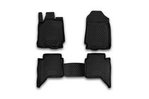 Ford Ranger 2011–2022 Gumijaste preproge za notranjost (4 kosi, Novline) 4D fotografija 1