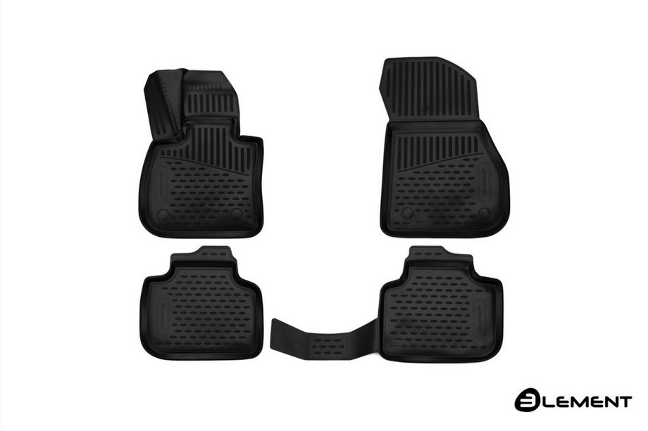 BMW X1 F48 2015–2022 3D gumijasti tepihi za notranjost (4 kosi, Novline) Image