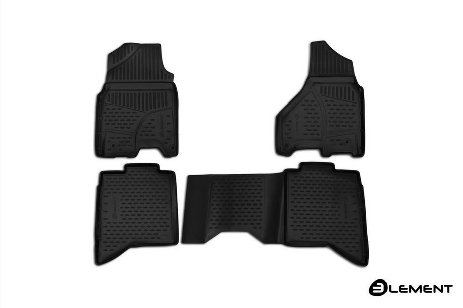 Dodge RAM (DT) 2018– 3D gumijasti tepihi za notranjost (4 kosi, Novline) Image