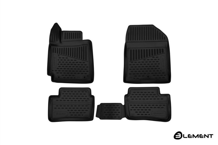 Kia Picanto 2016– 3D gumijasti tepihi za potniško kabino (4 kosi, Novline) HB Image