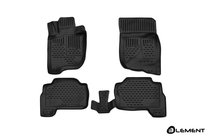 Mitsubishi Pajero Sport 2015– 3D gumijasti tepihi za notranjost (4 kosi, Novline) fotografija 1