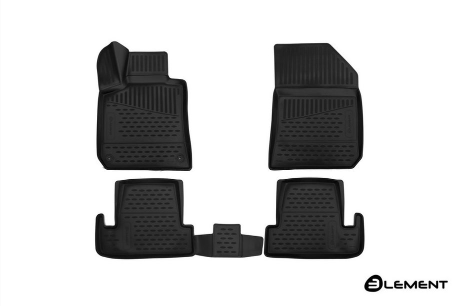 Peugeot 308 2014–2021 3D gumijasti tepihi za notranjost (4 kosi, Novline) Fotografija 1