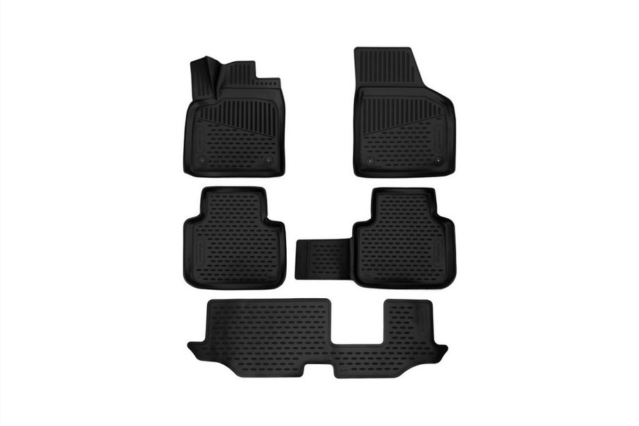 Volkswagen Atlas (Terramont) 2016– 3D gumijasti avtomobilski tepihi za notranjost (5 kos, Novline) crossover Image