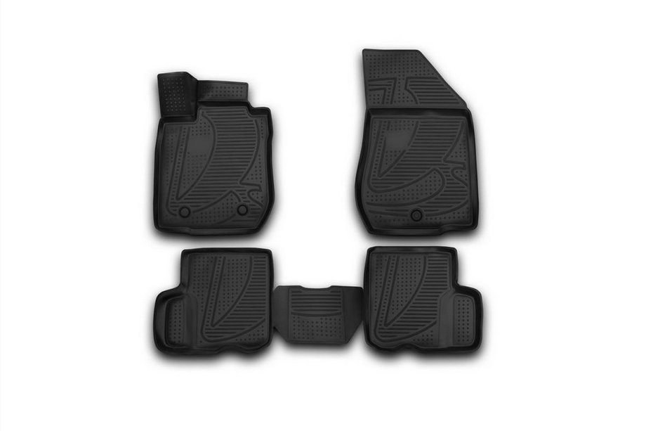 Lada Largus 2012– 3D gumijasti tepihi za notranjost (4 kosi, Novline) Image