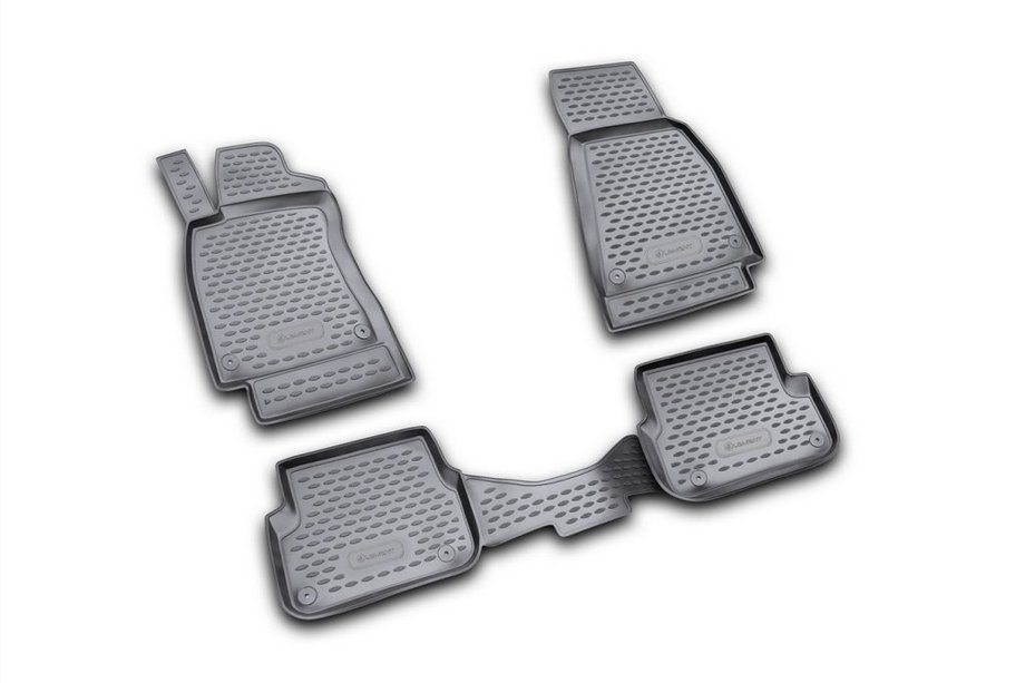 Audi A6 C6 2004–2011 Gumijasti tepihi za kabino (4 kosi, Novline) Image