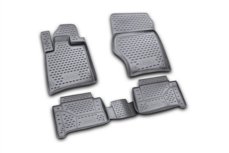 Audi Q7 2005–2015 Gumijasti tepihi za kabino (4 kosi, Novline) Image