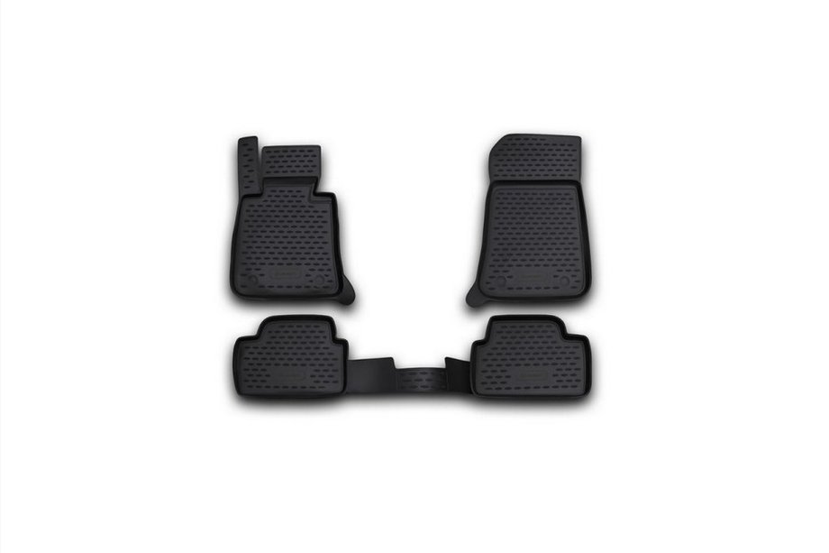 BMW serija 1 E81/E82/E87/E88 2004–2011 Gumijaste preproge za notranjost (4 kos, Novline) 5D Image
