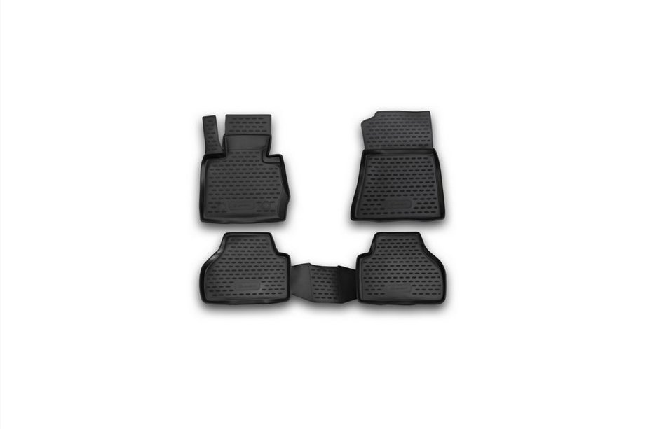 BMW X3 F25 2011–2018 Gumijasti tepihi za kabino (4 kosi, Novline) Image