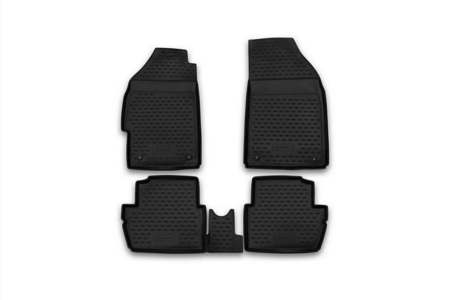 Chevrolet Spark 2009–2015 Gumijasti tepihi za notranjost (4 kosi, Novline) Različica 1 Image