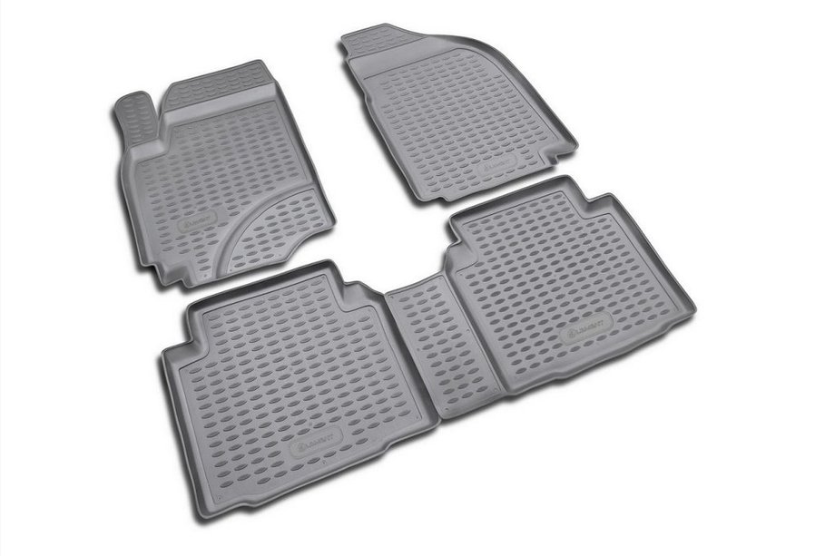 Hyundai Matrix 2001–2010 Gumijasti tepihi za kabino (4 kosi, Novline) Image