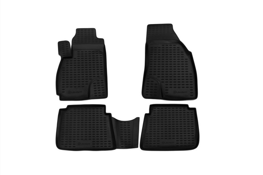 Hyundai Santa Fe 1 2000–2006 Gumijasti tepihi za kabino (4 kosi, Novline) Image