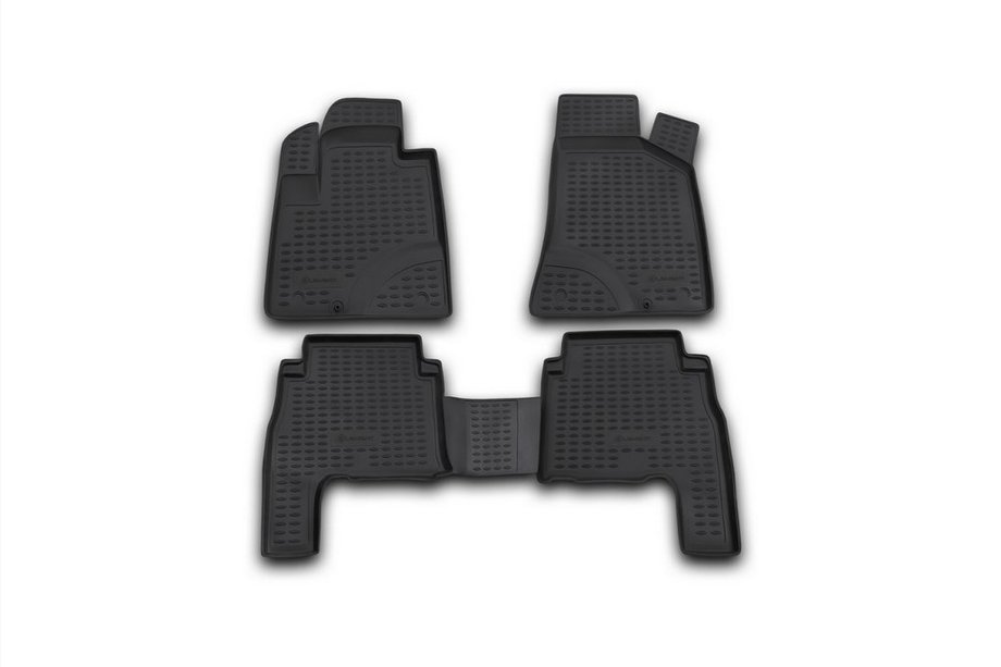 Hyundai Santa Fe 2 2006–2012 (2006-2010) Gumijaste preproge za notranjost (4 kos, Novline) Image