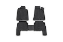 Hyundai Santa Fe 2 2006–2012 (2006-2010) Gumijaste preproge za notranjost (4 kos, Novline) fotografija 1