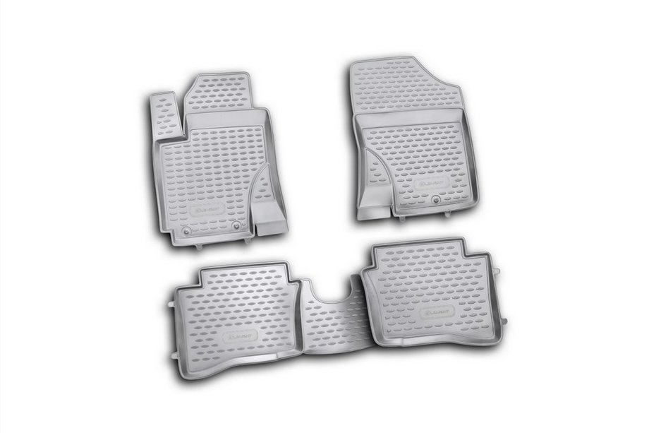Hyundai I-20 2008–2012 Gumijasti tepihi za kabino (4 kosi, Novline) Fotografija 1